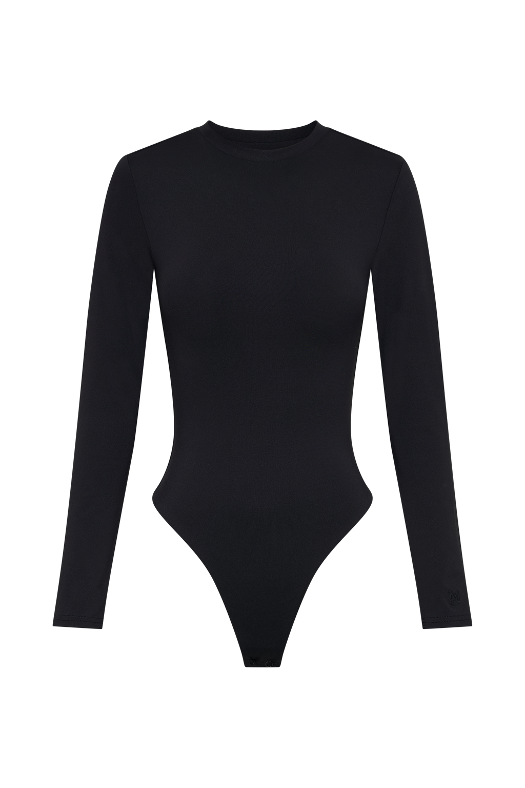 Levauro Delilah Uzun Kollu Bisiklet Yaka Body - Siyah