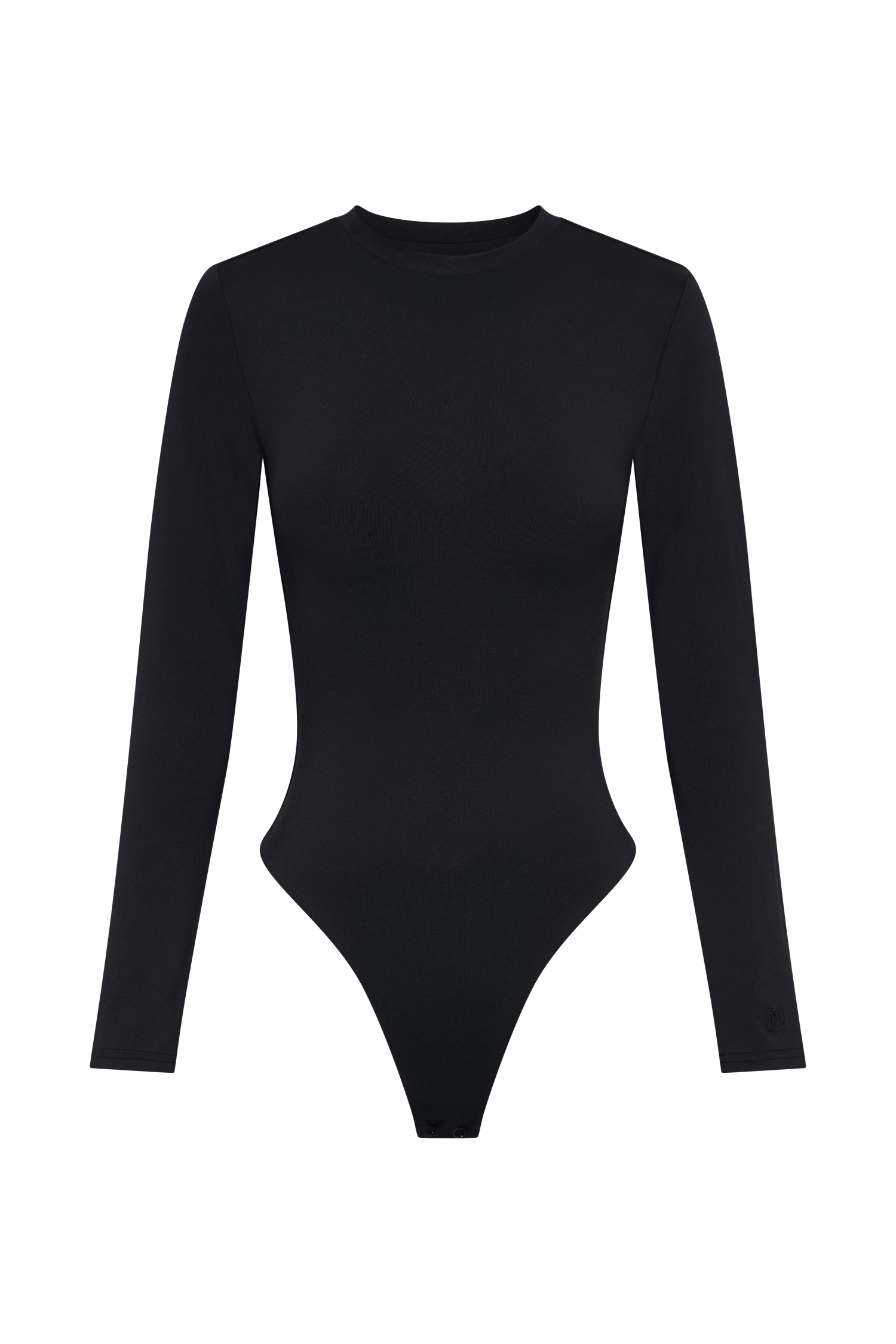 Levauro Delilah Uzun Kollu Bisiklet Yaka Body - Siyah